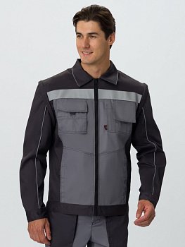 Куртка Лидер (тк.Балтекс,210), т.серый/св.серый — купить в SIZ-ON