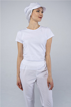 Кепи универсальная с сеткой ХАССП (тк.ТиСи), белый — купить в SIZ-ON