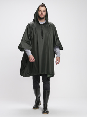 Плащ-пончо влагозащитный, хаки — купить в SIZ-ON