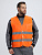 Жилет сигнальный Profline Base с пуговицами (тк.Полиэфир,100), оранжевый