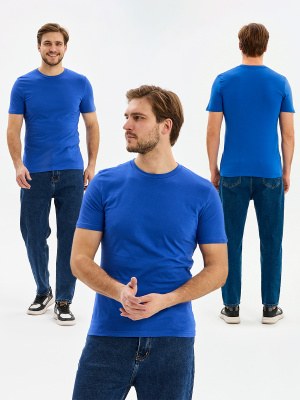 Футболка ProfLineBase (тк.Трикотаж,160), васильковый — купить в SIZ-ON