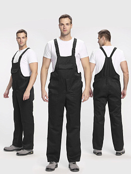 Полукомбинезон Лигор (тк.Смесовая,210), черный