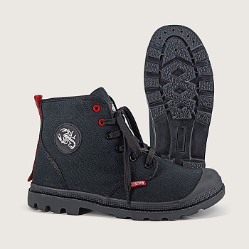 Кеды высокие Скорпион Комфорт ПУ-Р (арт.1650), черный — купить в SIZ-ON