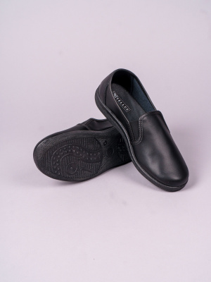 Туфли мужские нат.кожа ПВХ, черный — купить в SIZ-ON