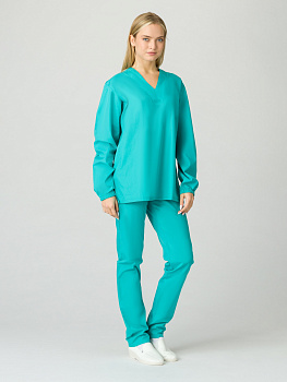 Костюм женский Хаспфуд-База (тк.ТиСи,120), бирюзовый — купить в SIZ-ON