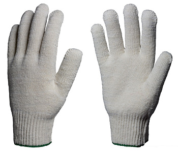 Перчатки х/б 10кл. ЛЮКС 42-44гр. 150текс, белые — купить в SIZ-ON