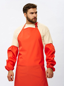 Нарукавники влагозащитные для рыбаков ProfLineSpecialist (ПВХ,550), оранжевый — купить в SIZ-ON