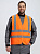 Жилет сигнальный ProfLineSpecialist с карманами СОП-4 (тк.Полиэфир,130), оранжевый