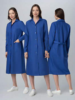 Халат женский Стандарт (тк.ТиСи), васильковый — купить в SIZ-ON