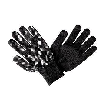 Перчатки нейлоновые с ПВХ ТОЧКА черные — купить в SIZ-ON