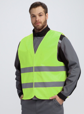 Жилет сигнальный ProfLineBase (тк.Полиэфир,100), желтый — купить в SIZ-ON