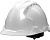 Каска защитная с вентиляцией (с храповиком), белая