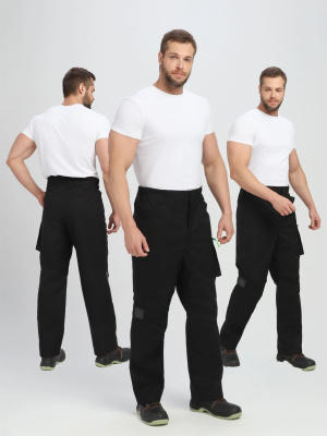 Брюки ProfLineLeader (тк.Софтшел), черный — купить в SIZ-ON