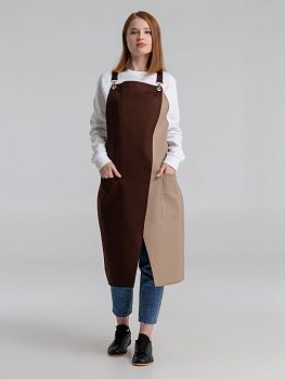 Фартук Picante, коричневый с бежевым — купить в SIZ-ON
