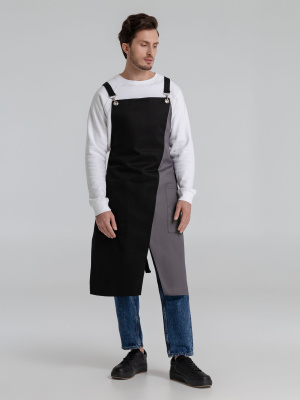 Фартук Picante, черный со светло-серым — купить в SIZ-ON