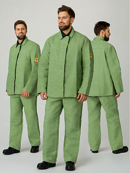 Костюм сварщика 1 кл.защиты (тк.Брезент, 480),хаки — купить в SIZ-ON