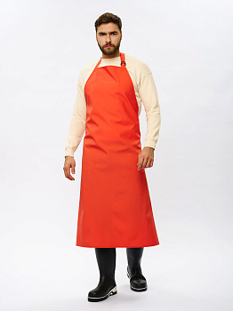 Фартук влагозащитный для рыбаков ProfLineSpecialist (ПВХ,550), оранжевый — купить в SIZ-ON