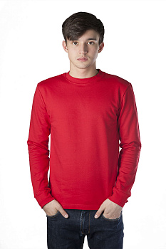 Футболка длинный рукав (тк.Трикотаж,160), красный — купить в SIZ-ON