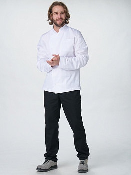 Китель повара Гарво (тк.Смесовая,160), белый