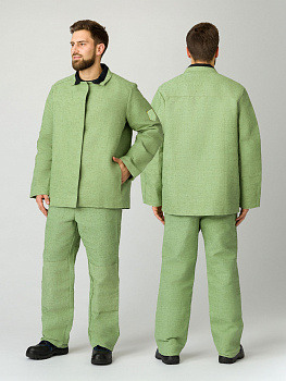 Костюм сварщика усиленный 1 кл.защиты (тк.Брезент, 480), хаки — купить в SIZ-ON