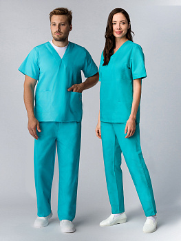 Костюм хирурга (тк.ТиСи), бирюзовый — купить в SIZ-ON