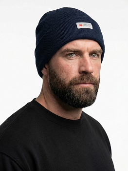 Шапка утепленная ProfLineLeader (Полушерсть), т.синий — купить в SIZ-ON