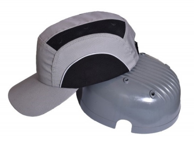 Каскетка защитная с СОП, св.серо-черный