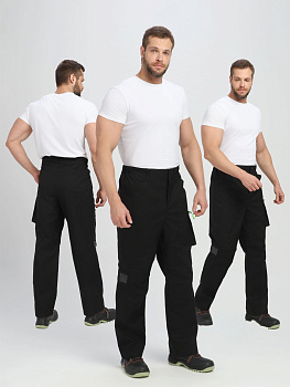 Брюки ProfLineLeader (тк.Софтшел), черный